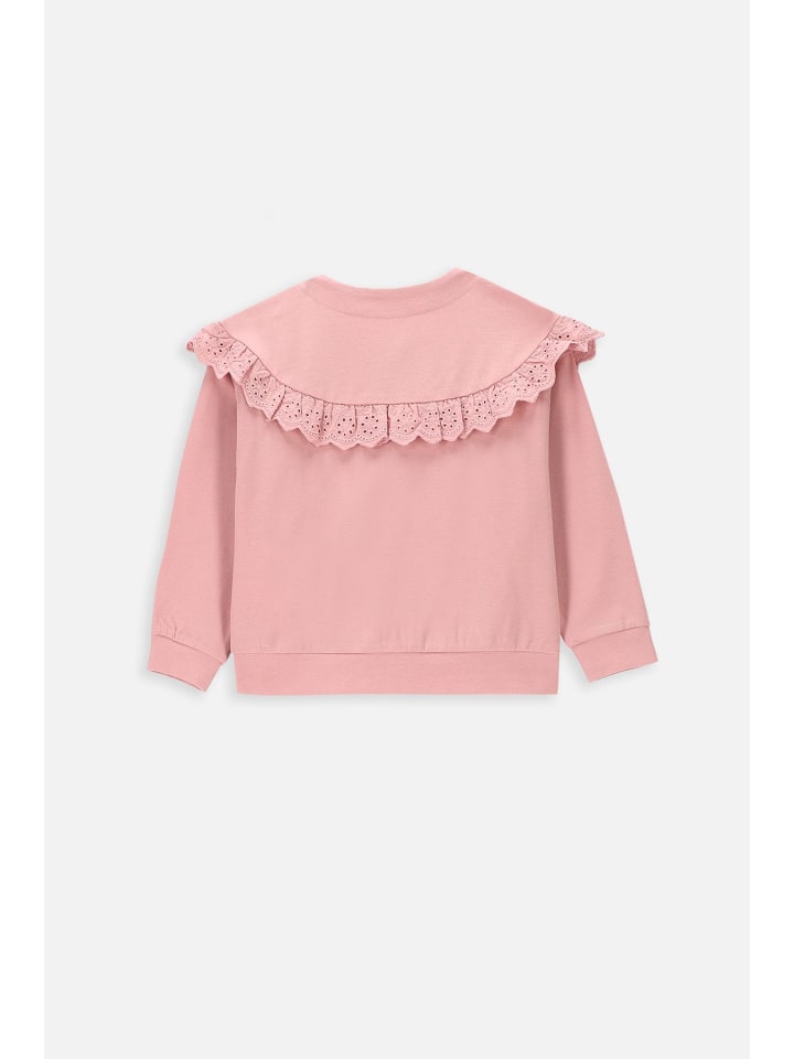 Coccodrillo Sweatshirt mit Reißverschluss in gedämpftes Rosa günstig kaufen