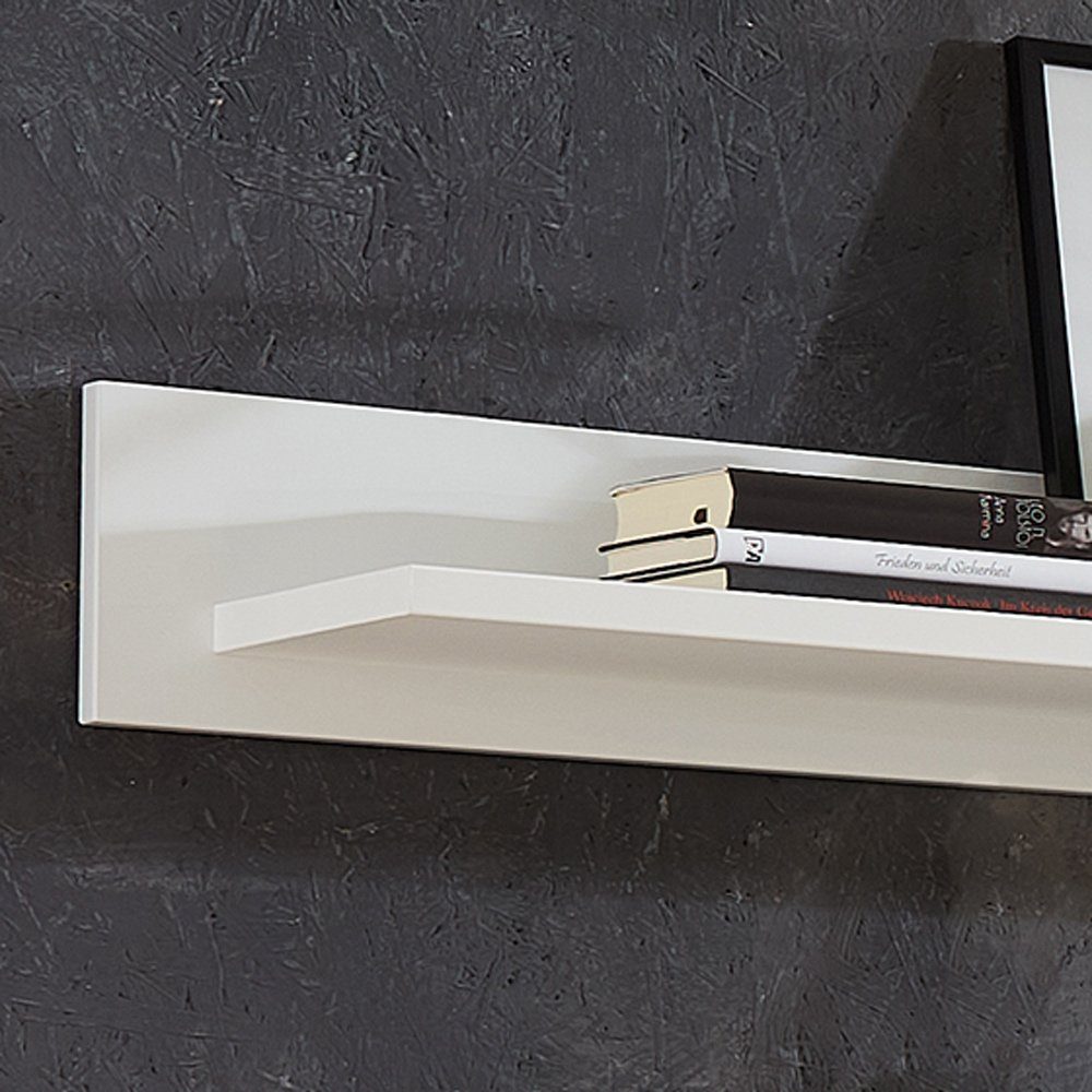 Lomadox Wohnwand CUST-36, (3-St., 3-tlg), Set mit 2 Wandboards Eiche mit weiß 240 cm, Wohnwand, Fernsehschrank