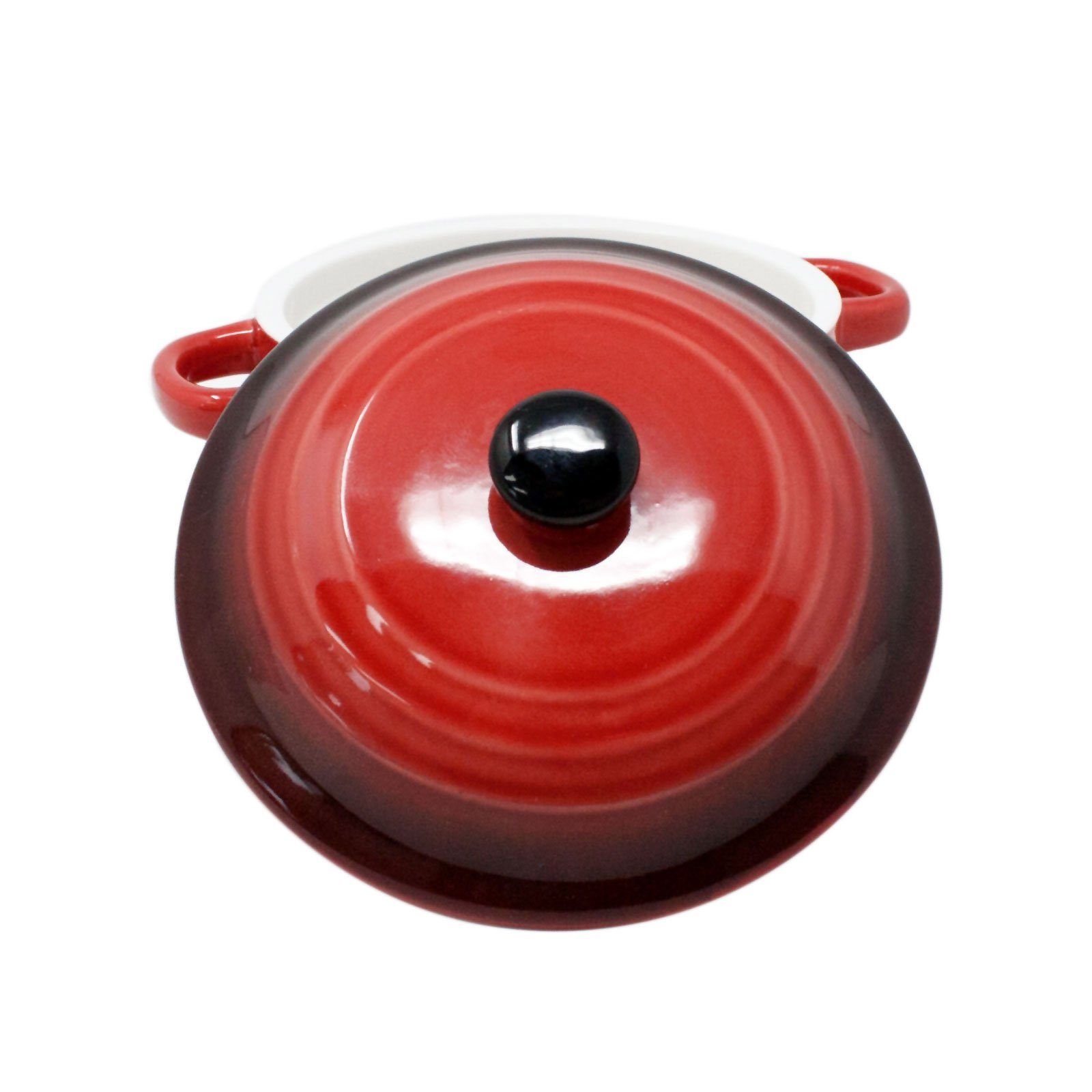 ToCi Auflaufform Auflaufschale mit Deckel Ø 10 cm aus Keramik : Parent