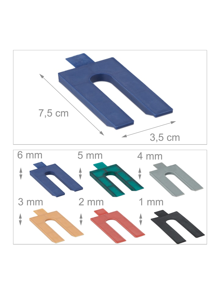 relaxdays 288-tlg. Abstandshalter Set in Bunt günstig kaufen onesize