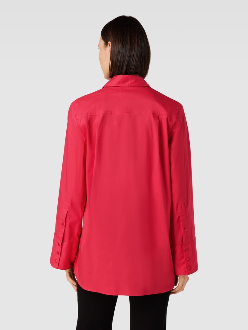 Bluse in unifarbenem Design Modell 'VICKI' in pink
