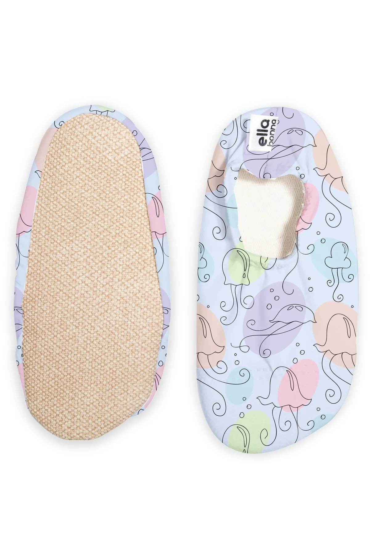 Ella Bonna  Anti-Rutsch-Sohle, Unisex-Baby, Kinder-Meeresschuhe, Pool-Hausschuhe, Qualle