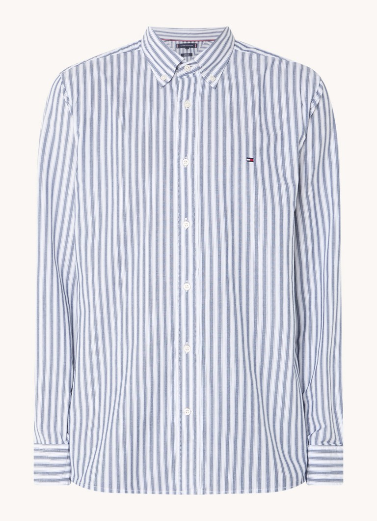 Tommy Hilfiger Natural košulja regularnog kroja s prugastim printom