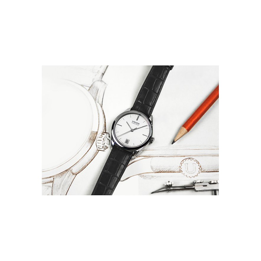 Union Glashütte Damenuhr Viro Datum 34 mm