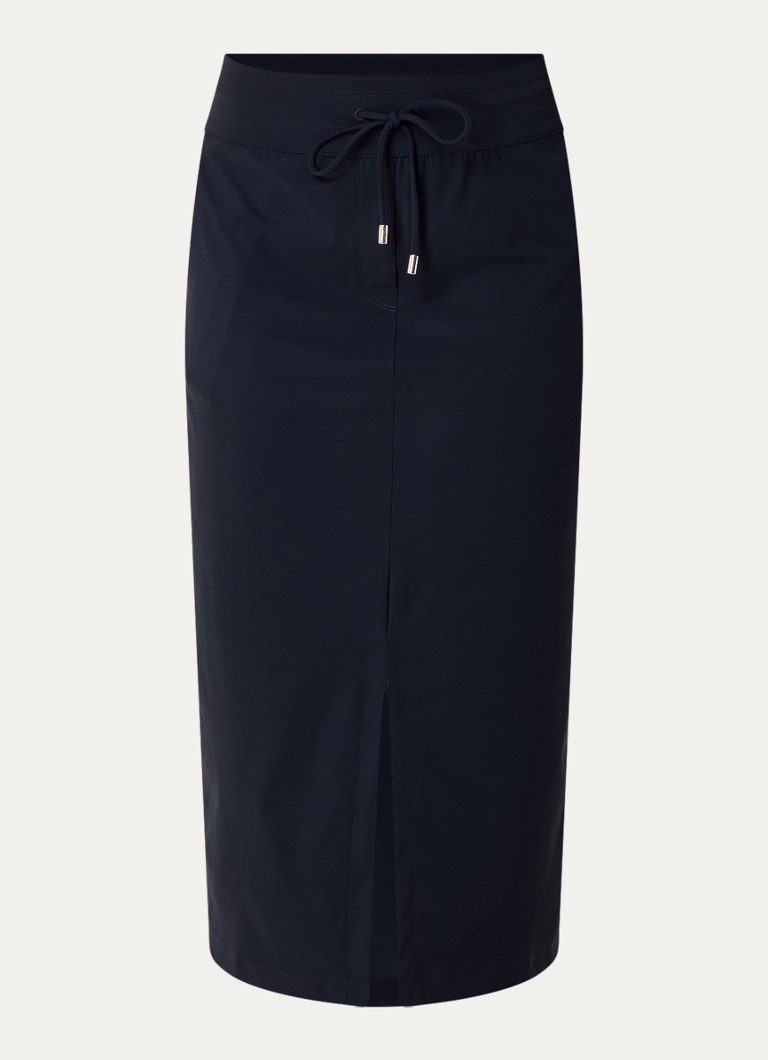 Expresso  High waist midi rok met trekkoord