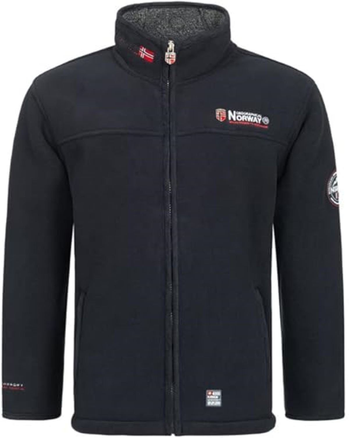 Geographical Norway Fleecejacke Herren Outdoor Jacke brusine (1-St) Mit Stehragen