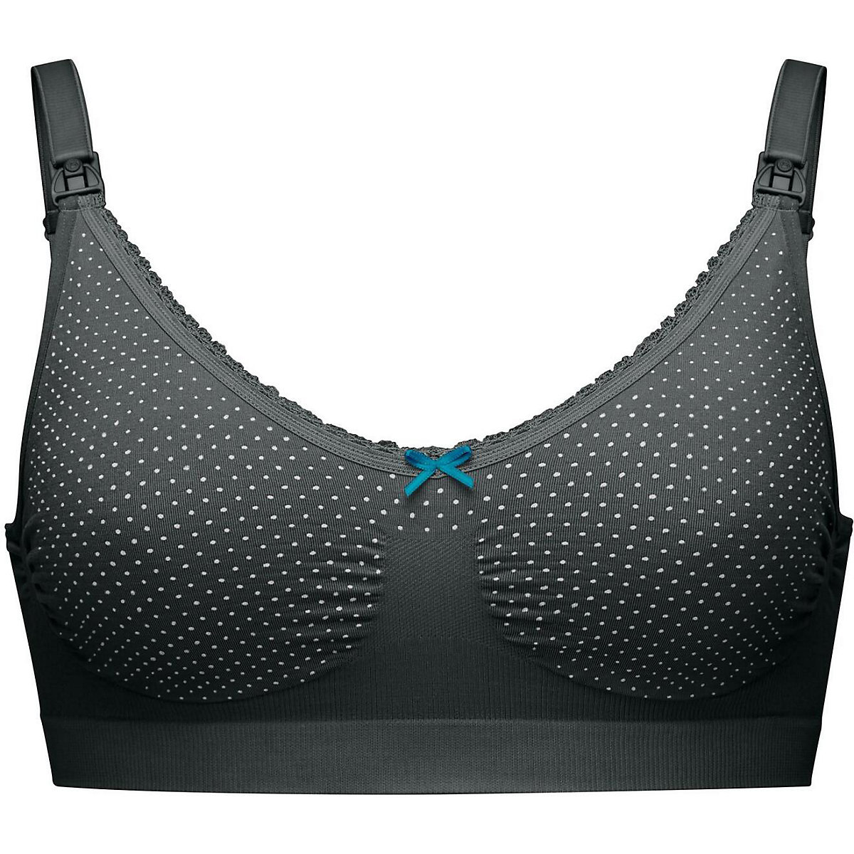 Schwangerschafts- und Still BH Confetti Nursing Bra, Black with Dots, S