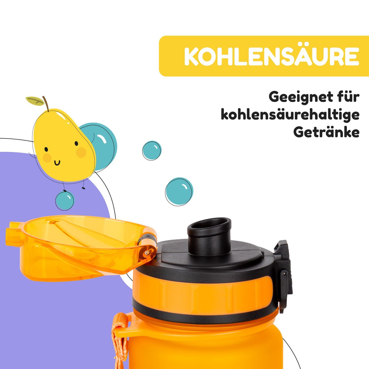 Klarstein Trinkflasche schmatzfatz Trinkflasche