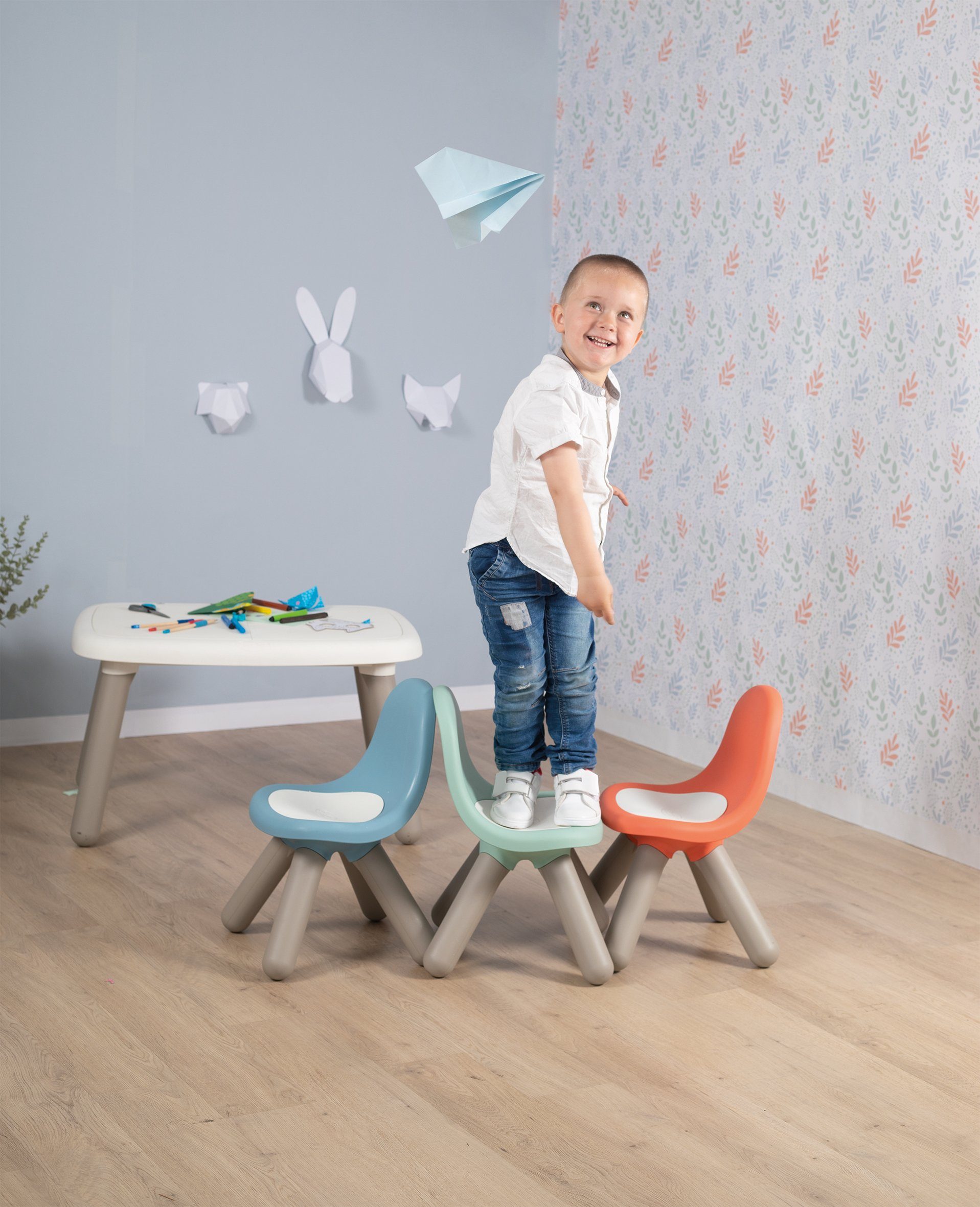 Smoby Stuhl Kid Stuhl, salbeigrün, Made in Europe