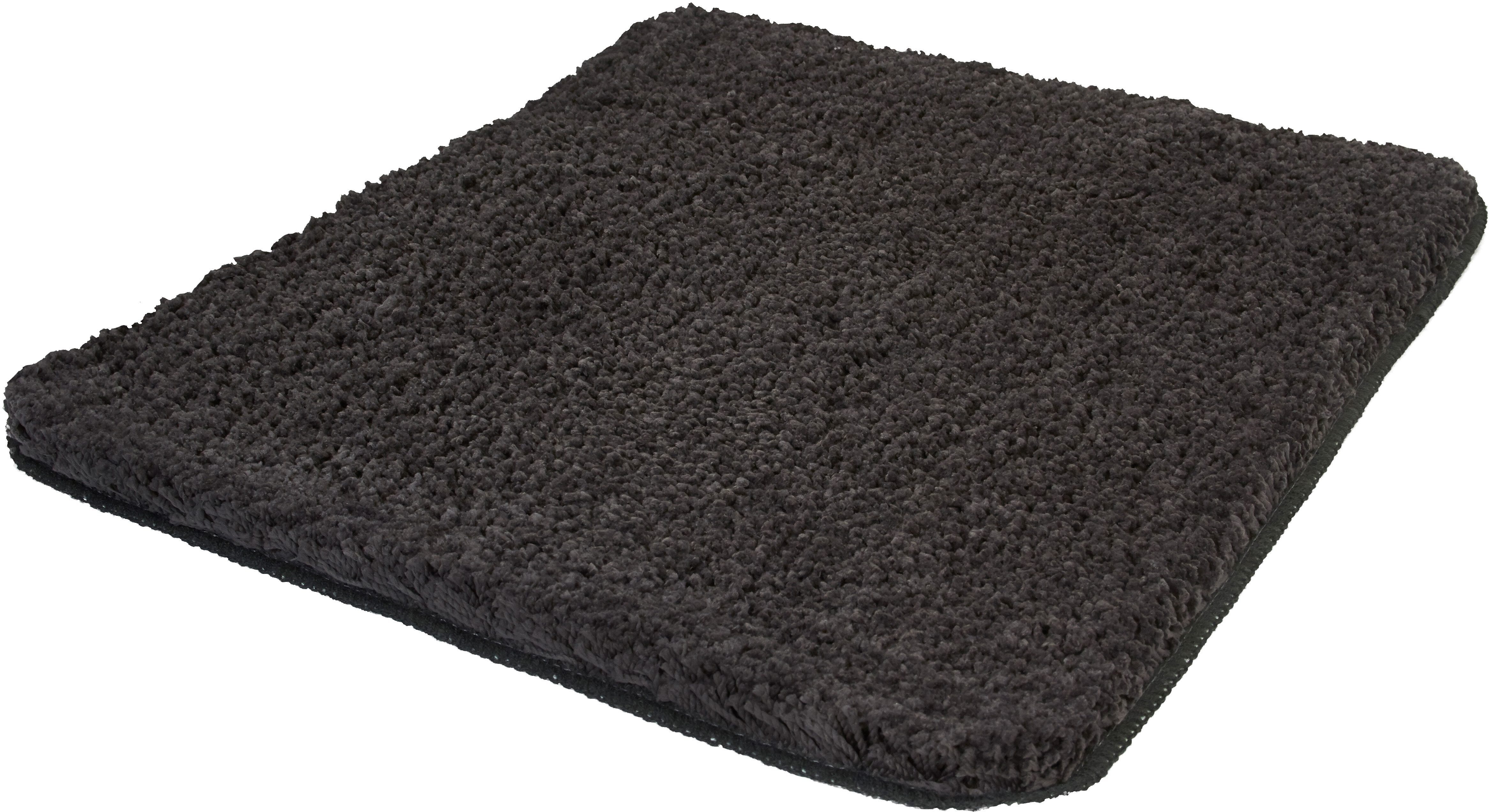 Badematte Trend Kleine Wolke, Höhe 35 mm, rutschhemmend beschichtet, fußbodenheizungsgeeignet, schnell trocknend, Baumwolle, rechteckig, Badteppich, Uni Farben, waschbar