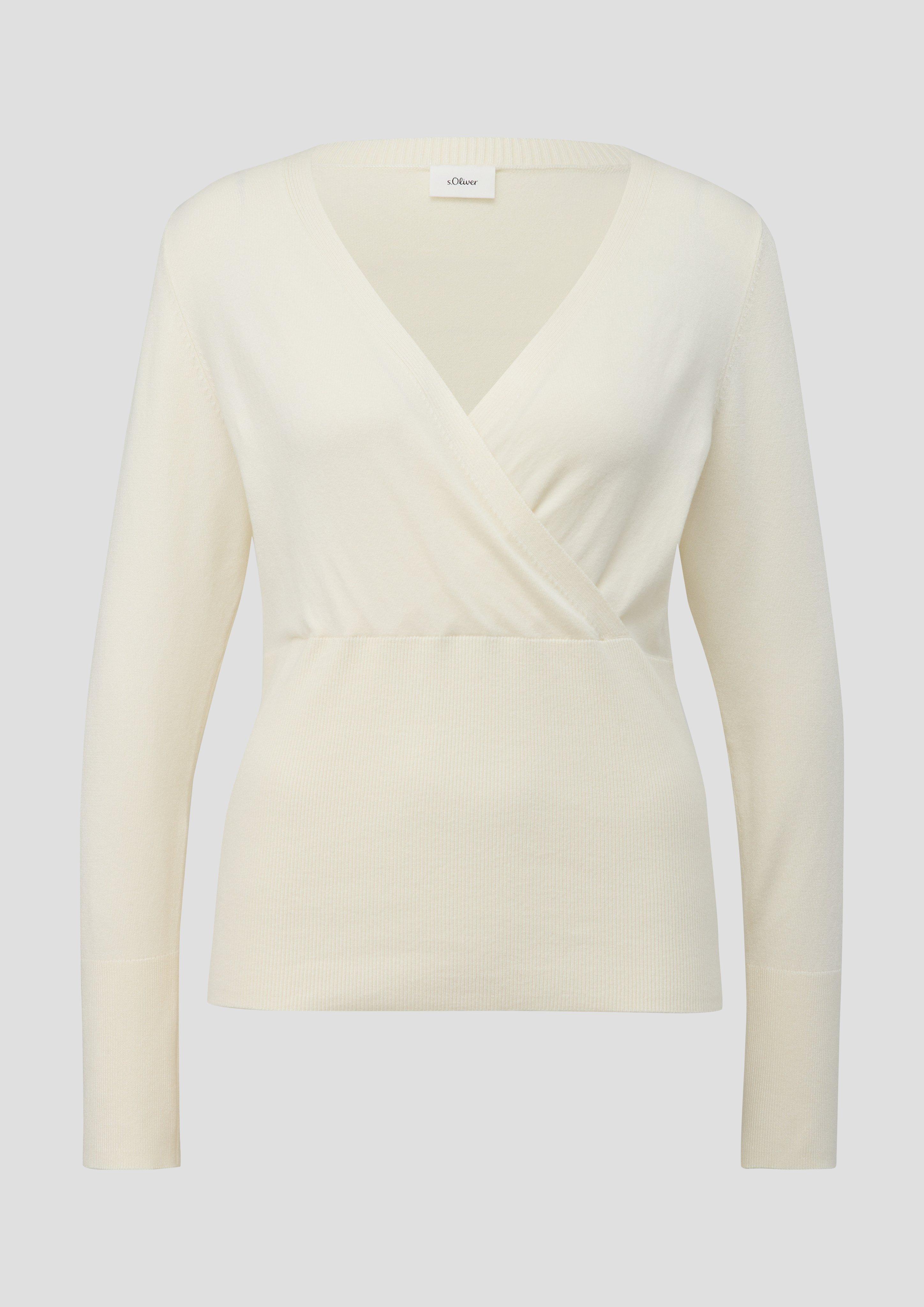 Pullover in Wickeloptik  2138080-0700