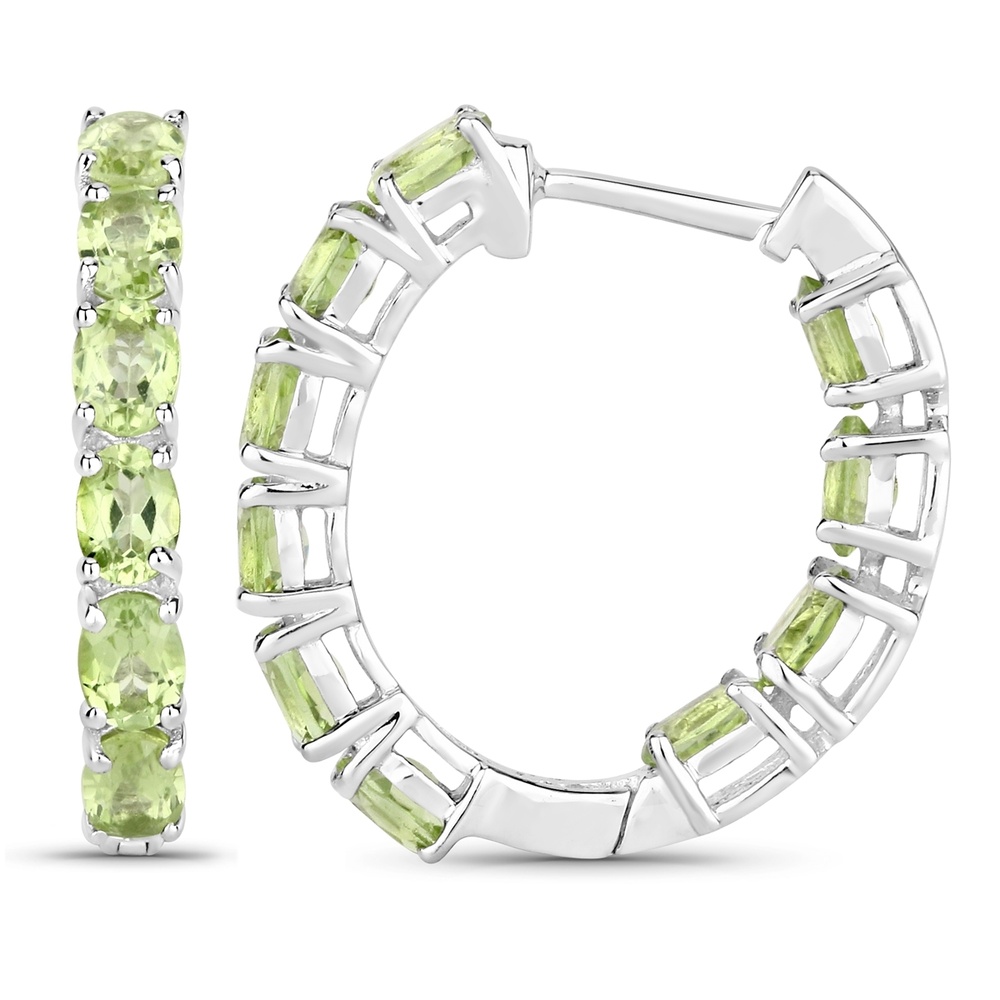 Rafaela Donata Boucles doreilles Argent sterling Vert en Argent Bijoux