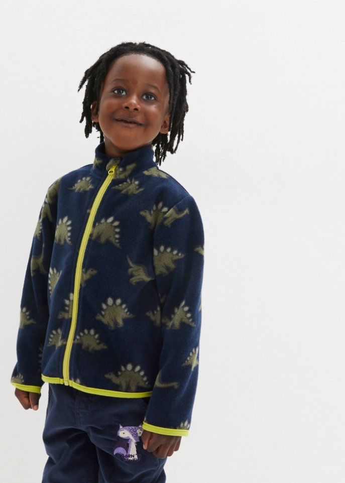 Jungen Fleecejacke mit Dinodruck