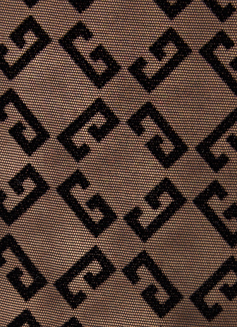 Body Givenchy em malha semitransparente com estampa jacquard do logotipo.