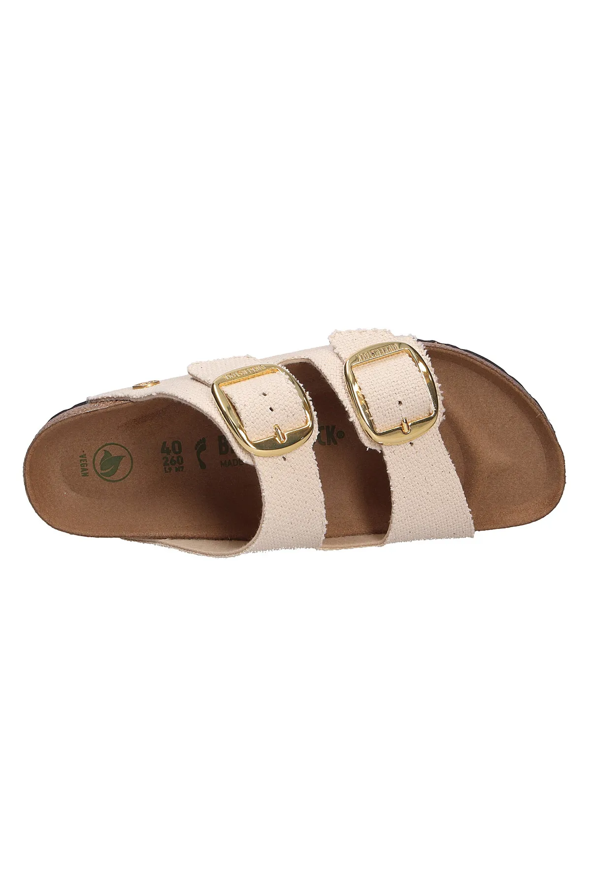Birkenstock  Pantolette - Beige - Flacher Absatz