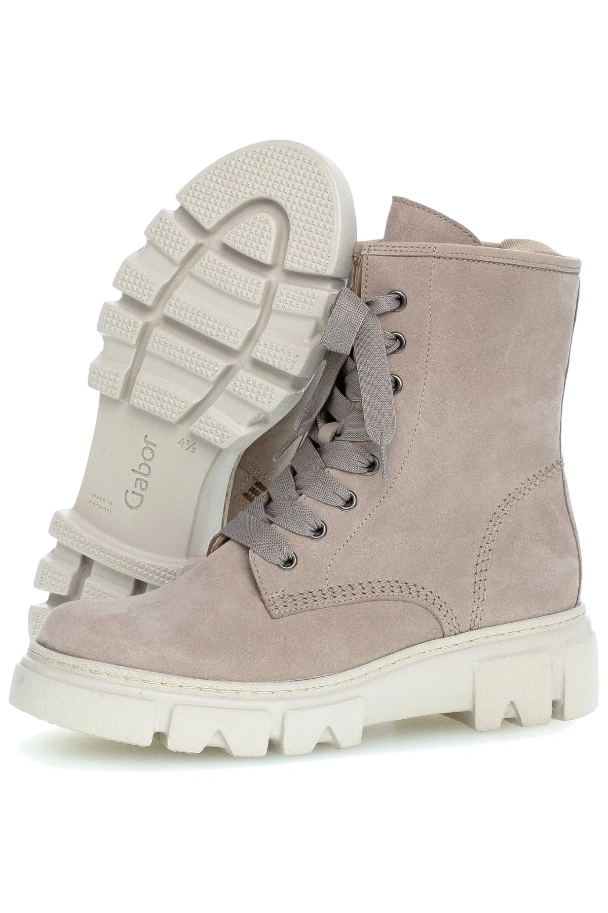 GABOR  Stiefelette - Beige - Blockabsatz