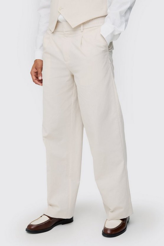 Mix & Match Slim-Fit Weste aus Leinenmischung