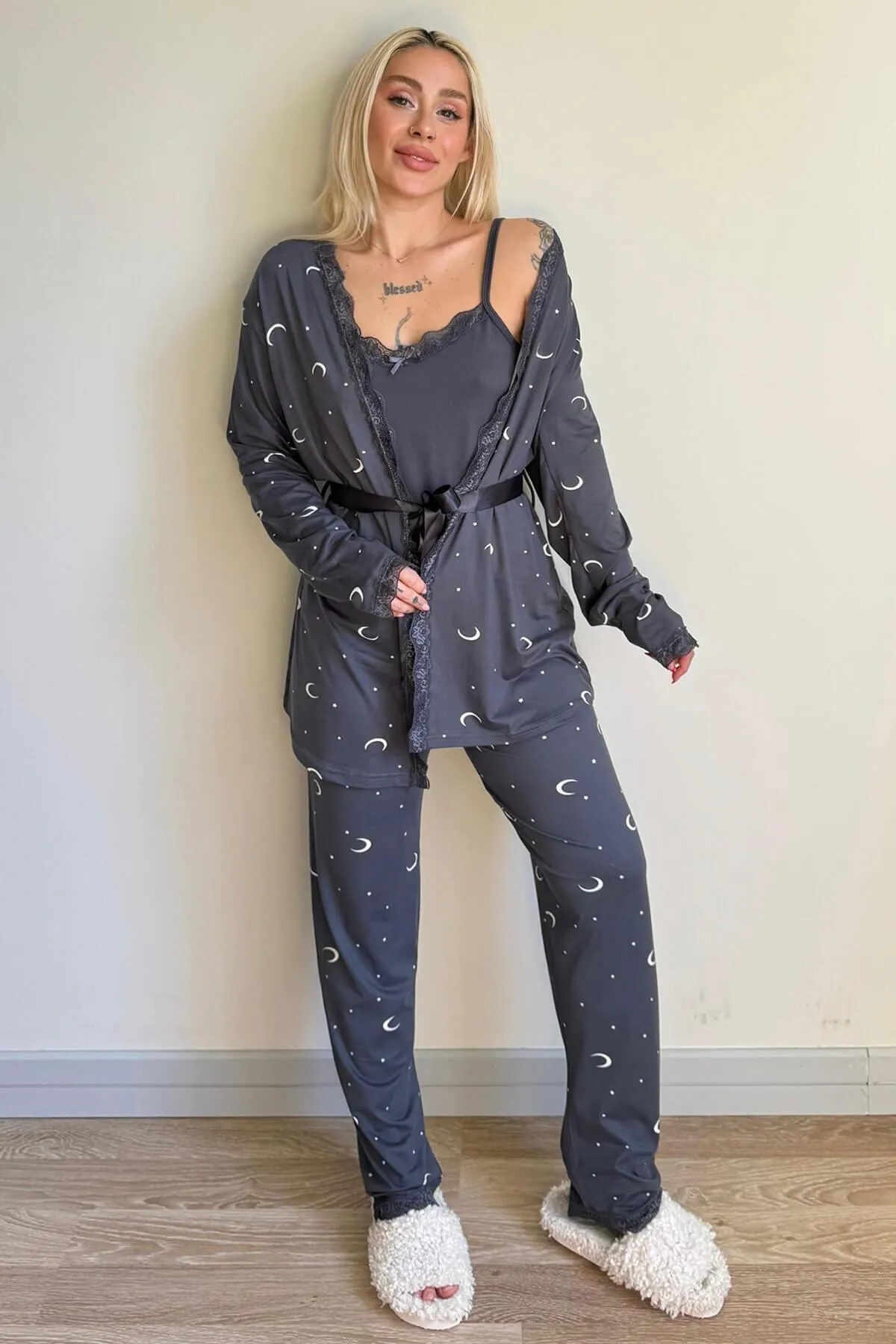 Pijamaevi  Pyjama set - Grau - Stern
