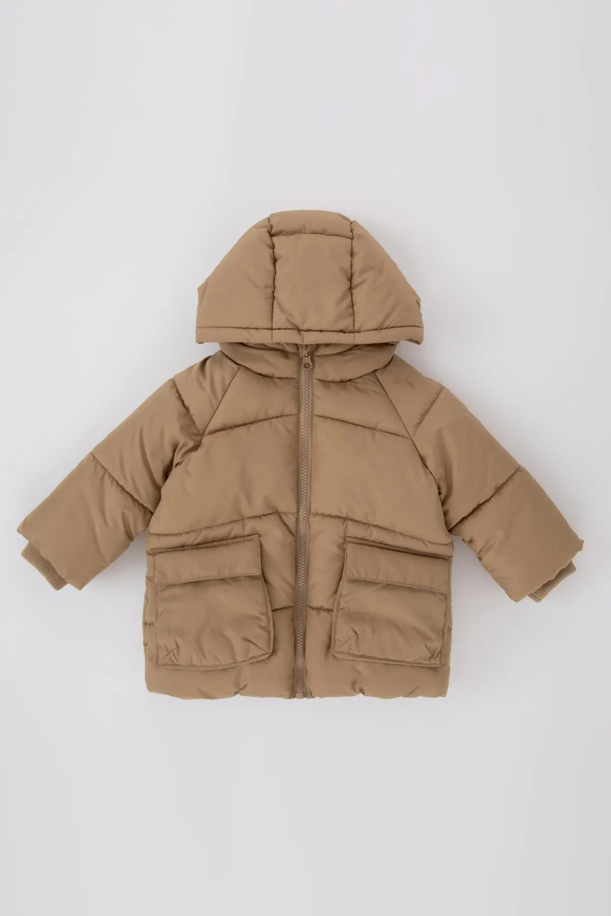 DeFacto  Pufferjacke mit Kapuze und Fleecefutter für Baby Jungen A2212a523wn