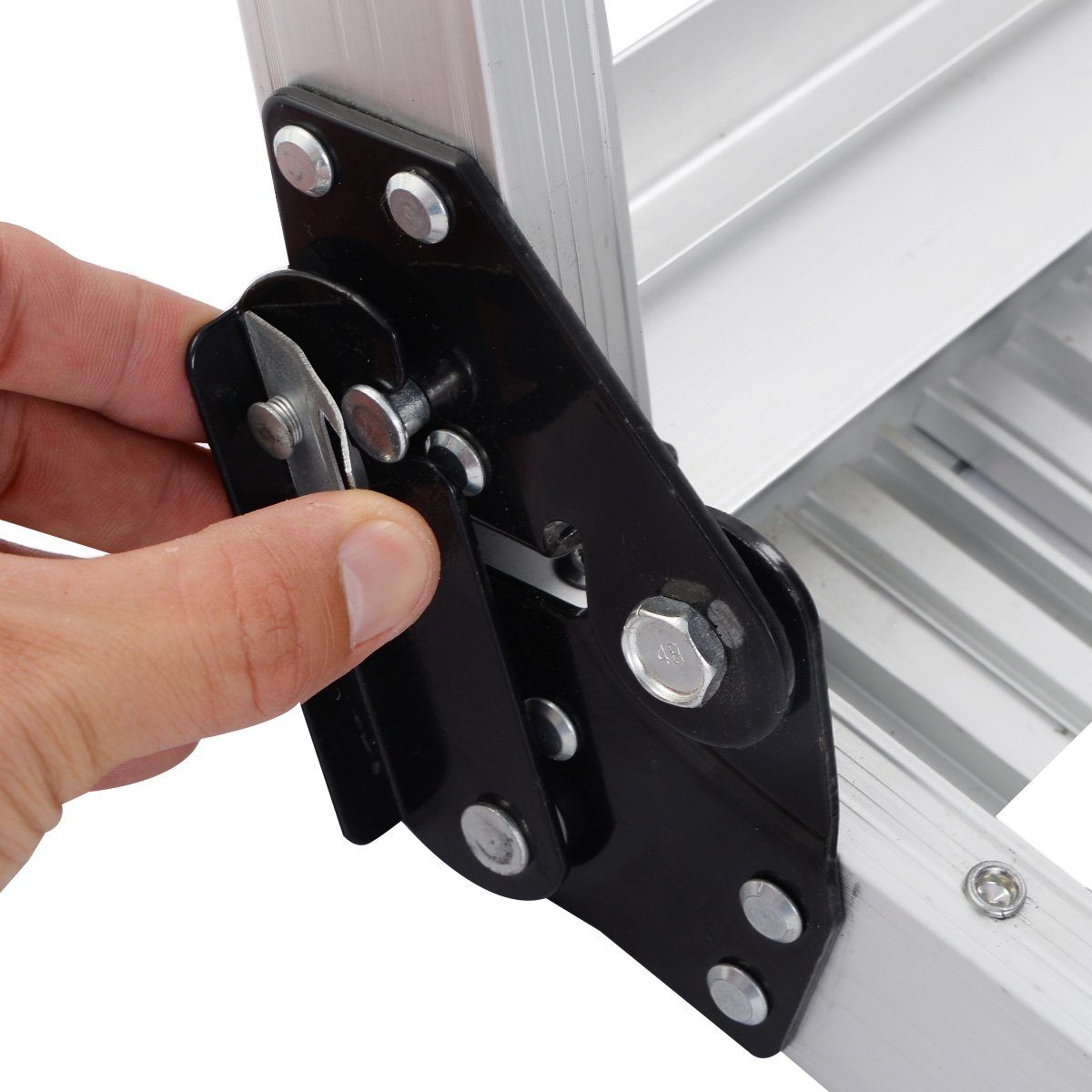 COSTWAY Arbeitsplattform, mit Antirutschmatten, bis 150kg, Alu
