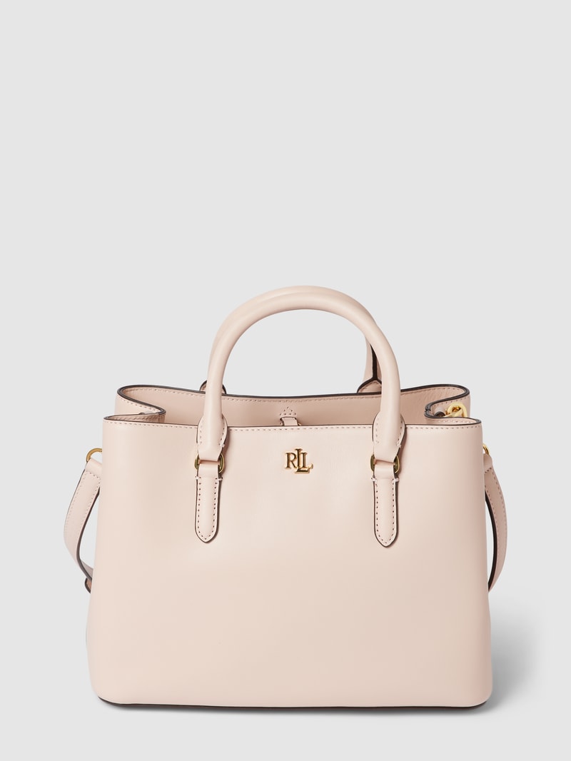Tote Bag mit Label-Detail Modell 'MARCY' in rosé