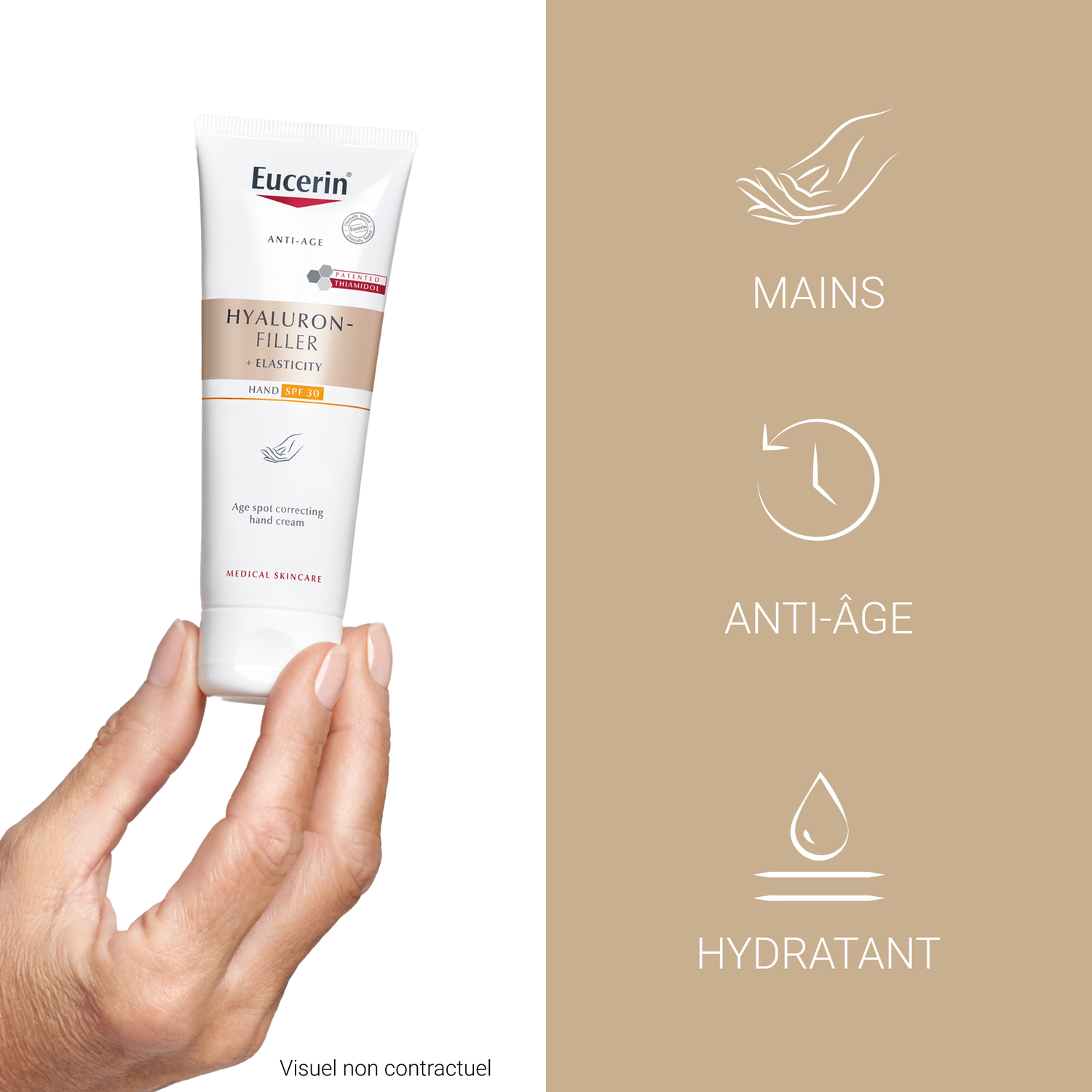 Eucerin Hyaluron-Filler Elasticity Crème Mains Anti-Taches & Anti-Age SPF30 - 75 ml