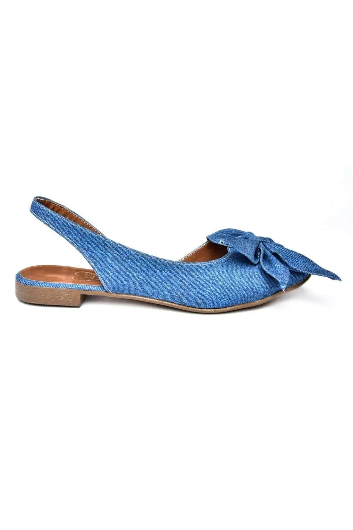 Fox Shoes  H726809004 Damen-Ballerinas aus marineblauem Jeansstoff