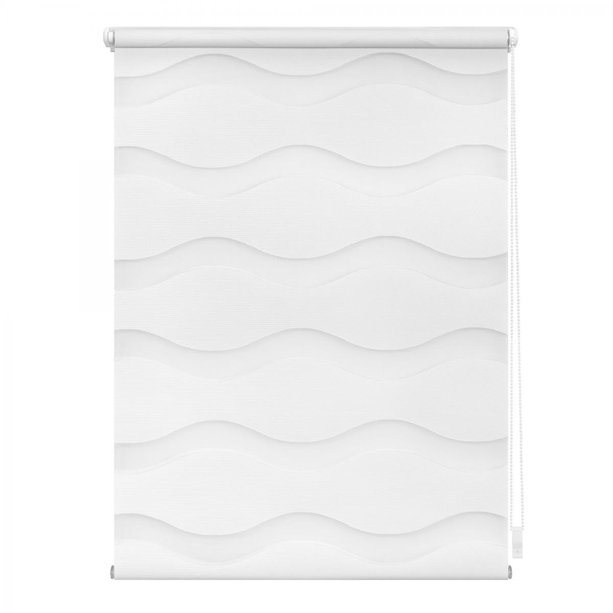 Lichtblick Duo Rollo Welle Klemmfix, ohne Bohren, Weiß, 60 cm x 150 cm (B x L)