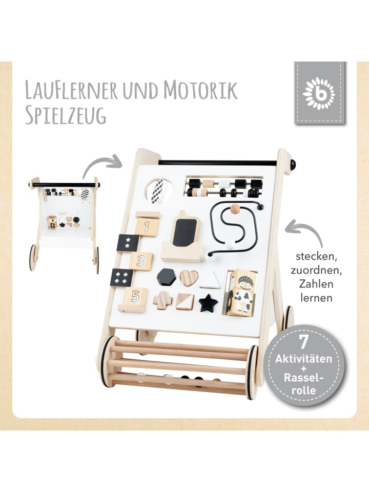 Bieco Spielwaren Lauflernwagen Holz in Weiß günstig kaufen onesize