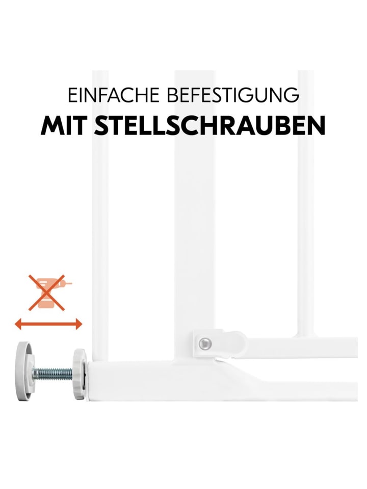 Hauck Türschutzgitter / Treppenschutzgitter Clear Step 2 in weiss günstig kaufen onesize