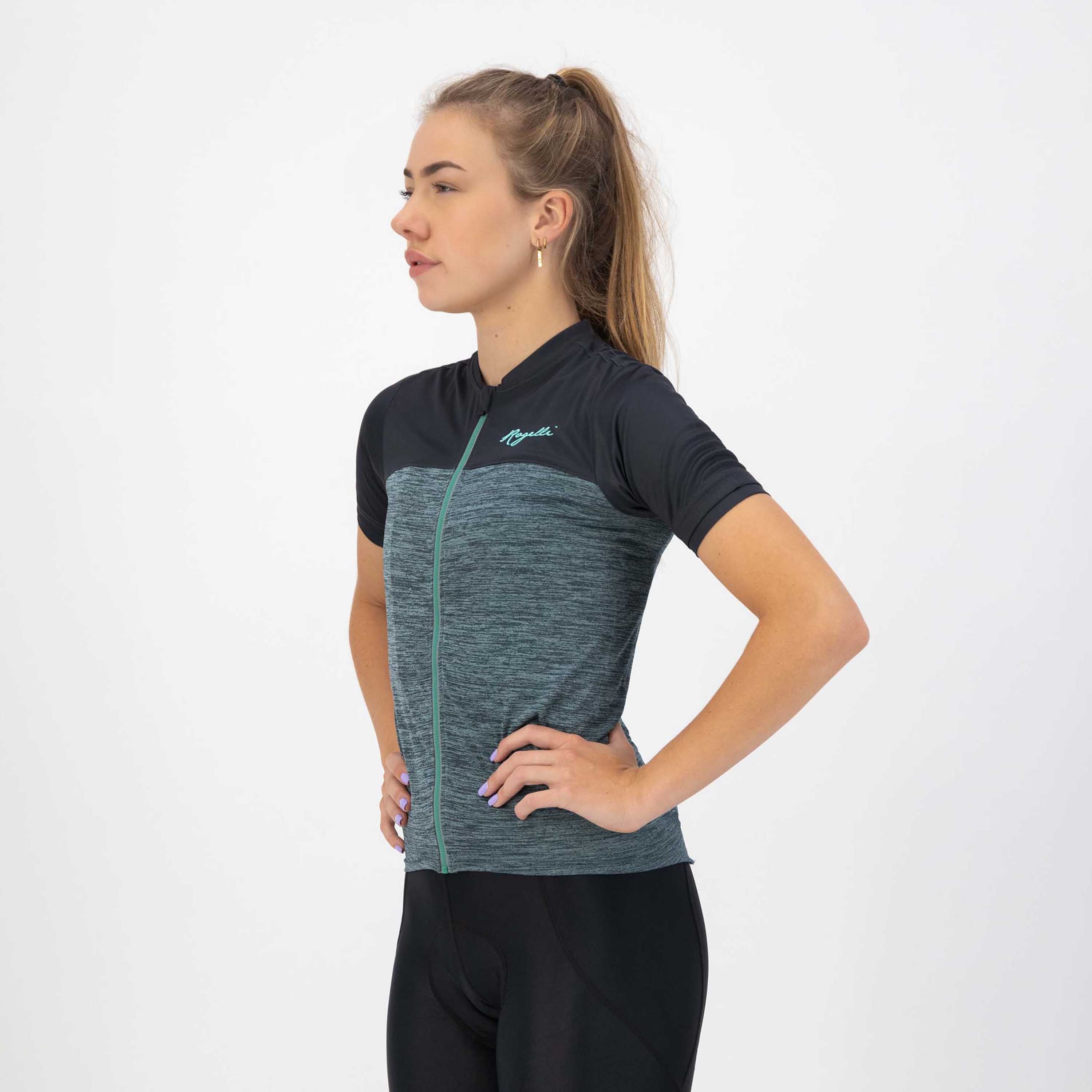 Rogelli Melange Blue Turquoise Damen Radtrikot