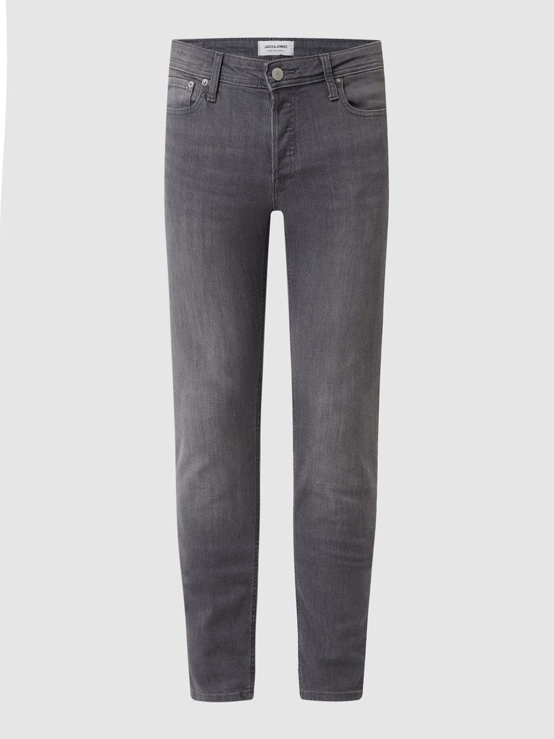 Slim Fit Jeans mit Stretch-Anteil Modell 'Glenn' in hellgrau