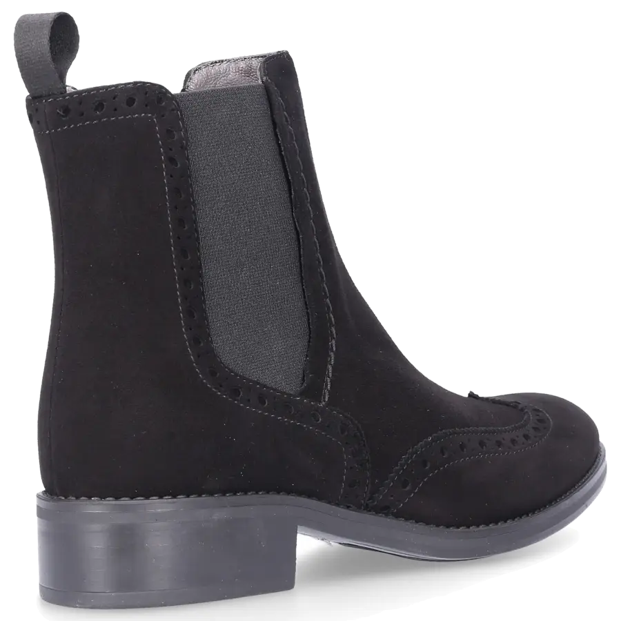 EN AVANT - Chelsea Boots 920-08 Veloursleder - schwarz