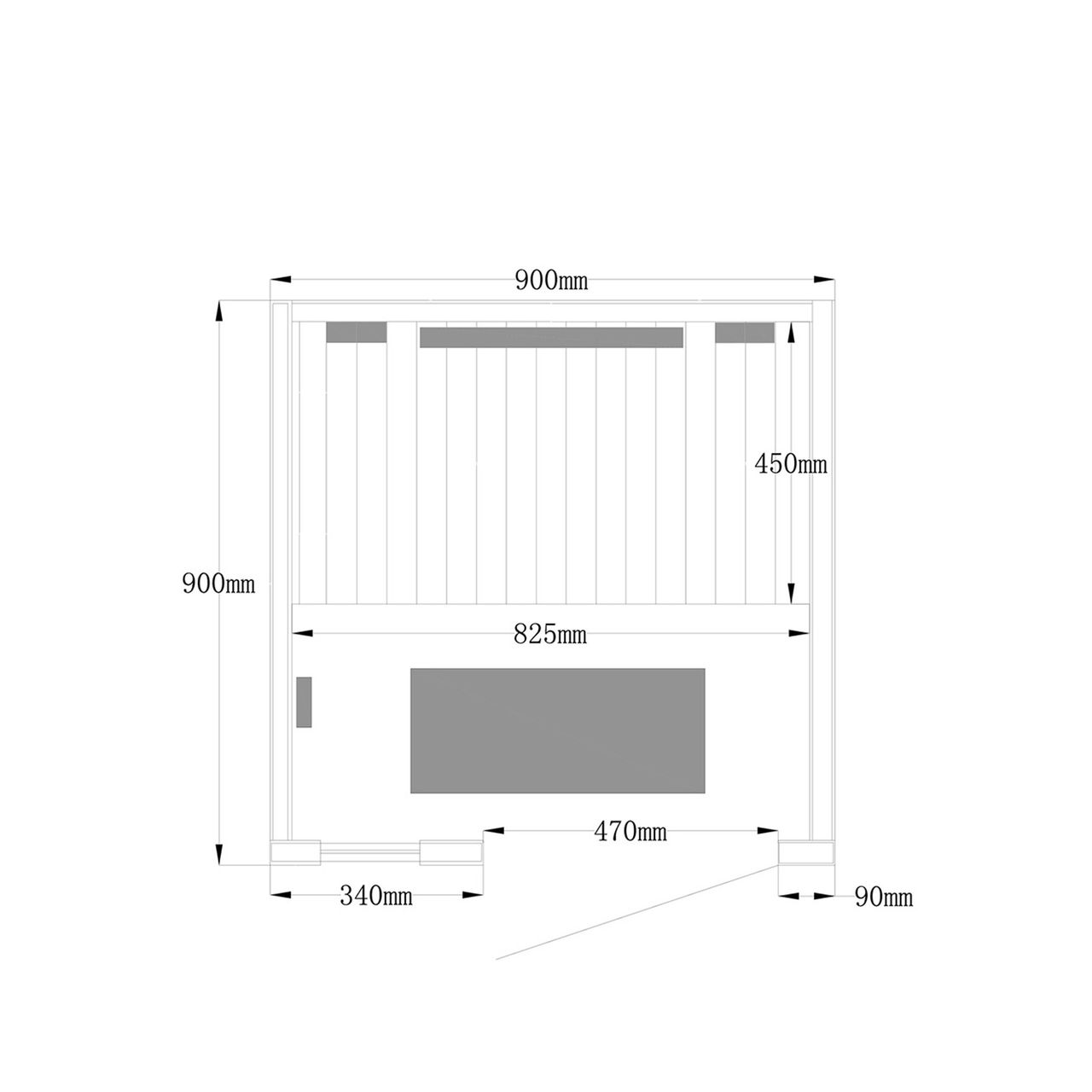 Home Deluxe Infrarotkabine REDSUN DELUXE - S