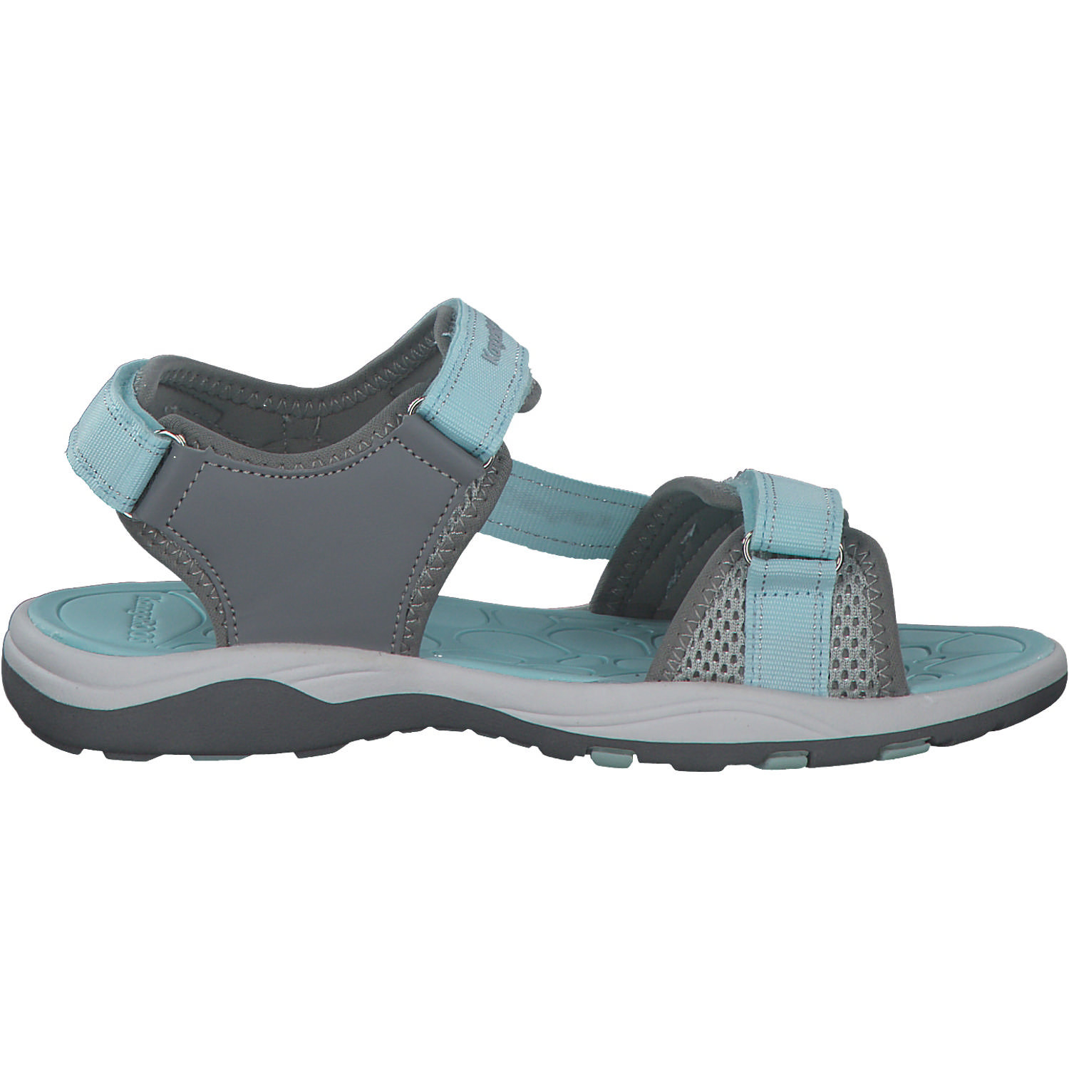 KangaROOS K-Leni Kira 10045, Sandalen (Kinder), Kinder, türkis/grau