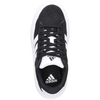 adidas Grand Court Platform Suede in schwarz