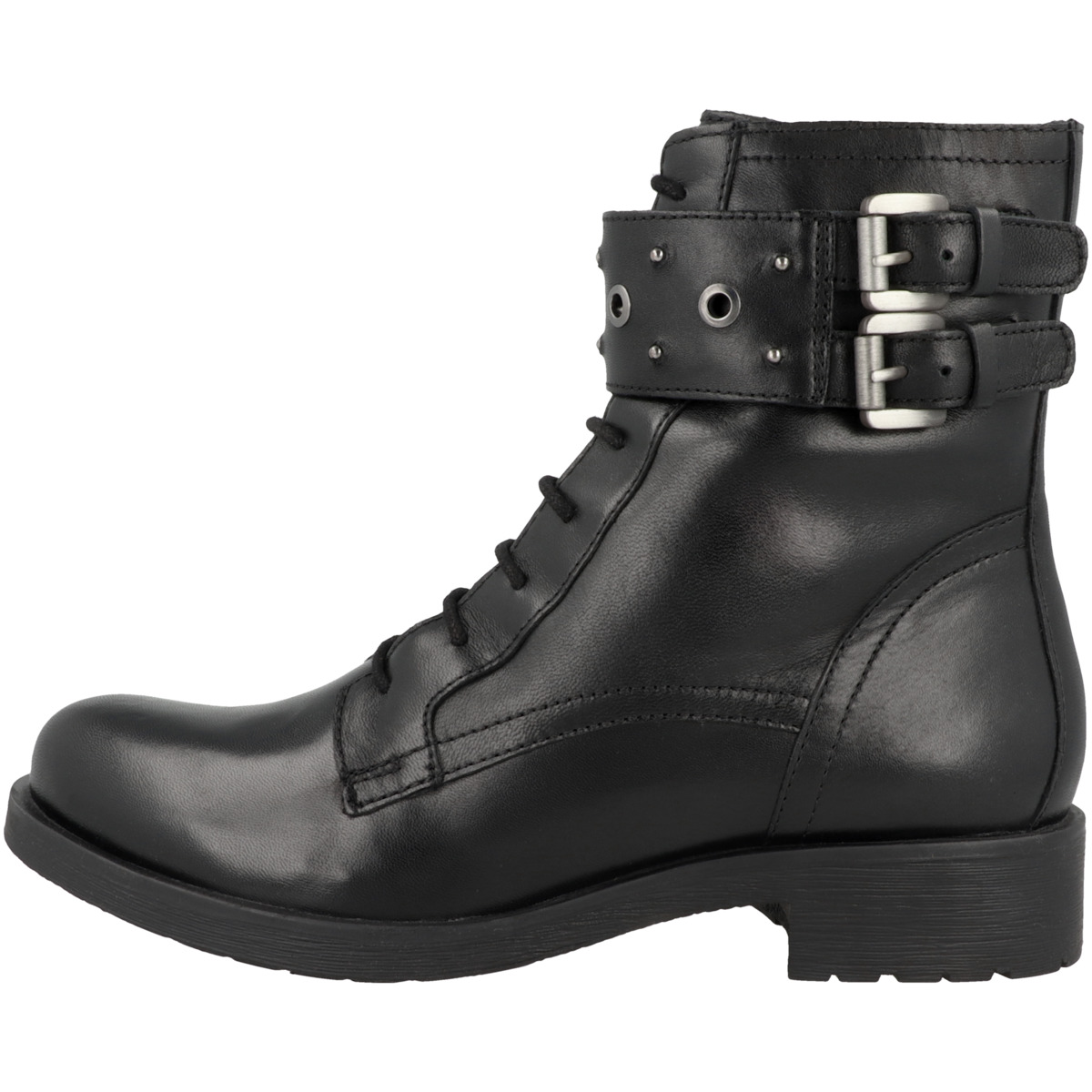 Geox D Rawelle J Schnürboots schwarz