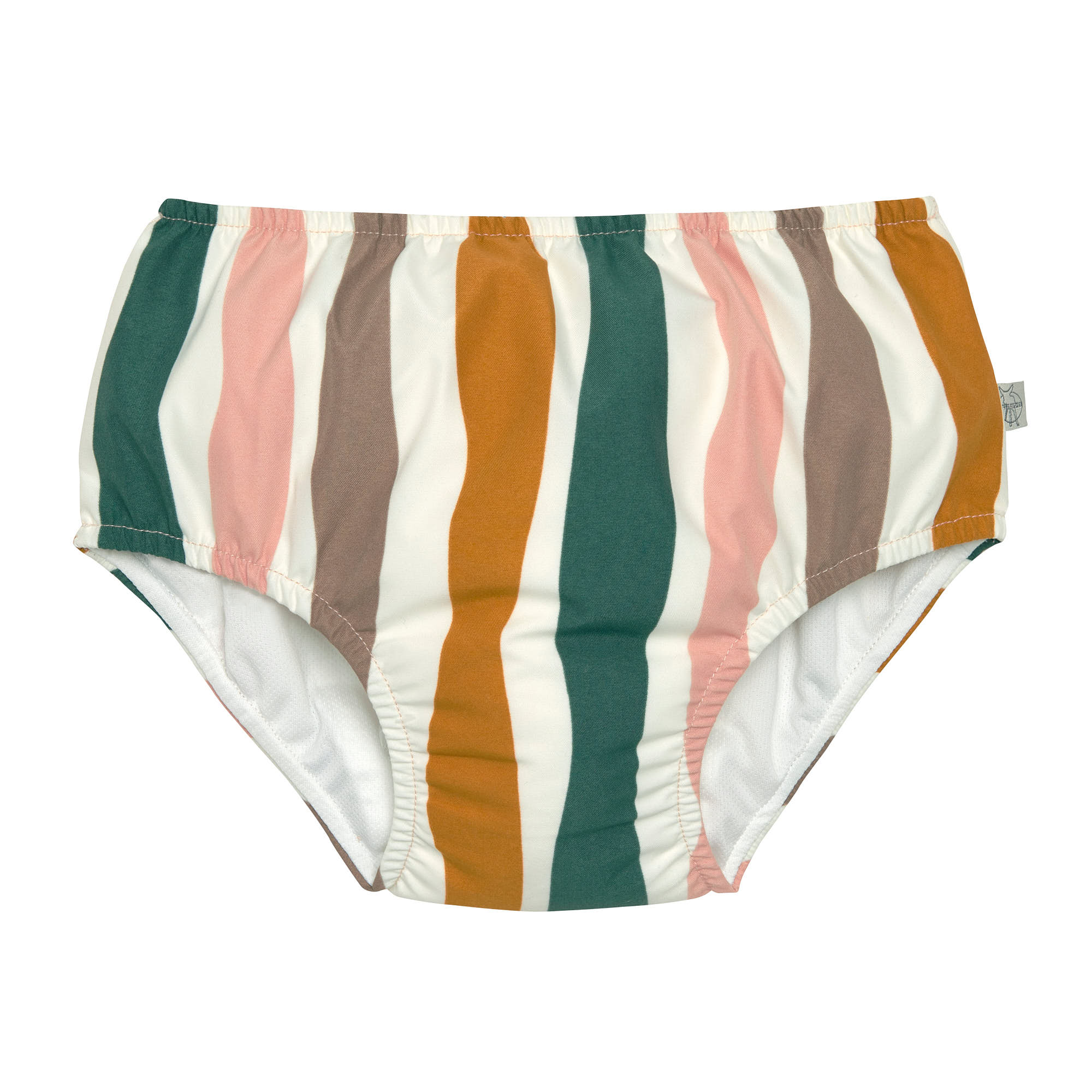 Schwimmwindel Baby - Wellen, Rosa Weiß