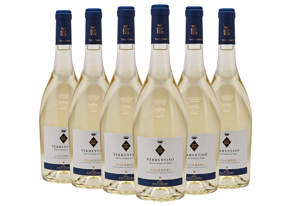 Bolgheri DOC Vermentino Guado al Tasso 2022 Marchesi Antinori 6 bouteilles de 0,75 ℓ