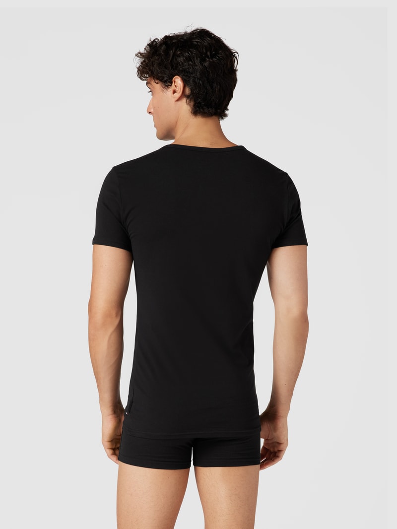 T-Shirt im 3er-Pack in silber meliert