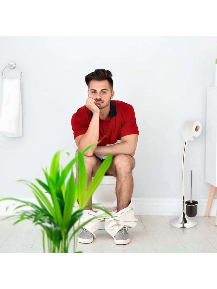 relaxdays 2er-Set: Toilettenbürsten in Schwarz - (H)36 x Ø 8 cm günstig kaufen onesize