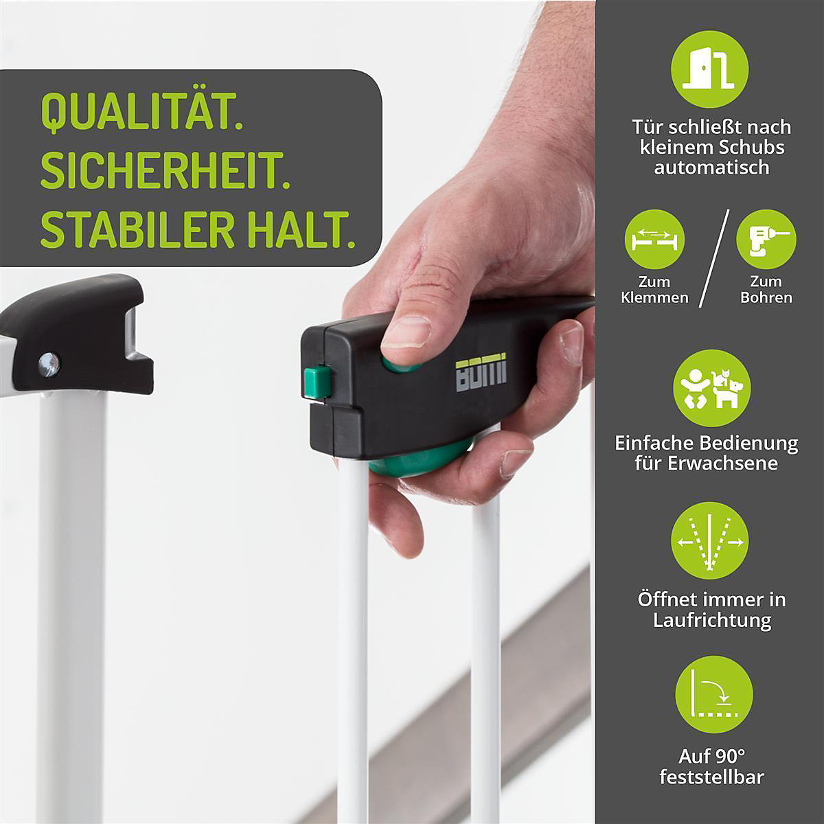 Tür- und Treppenschutzgitter 73-161 cm