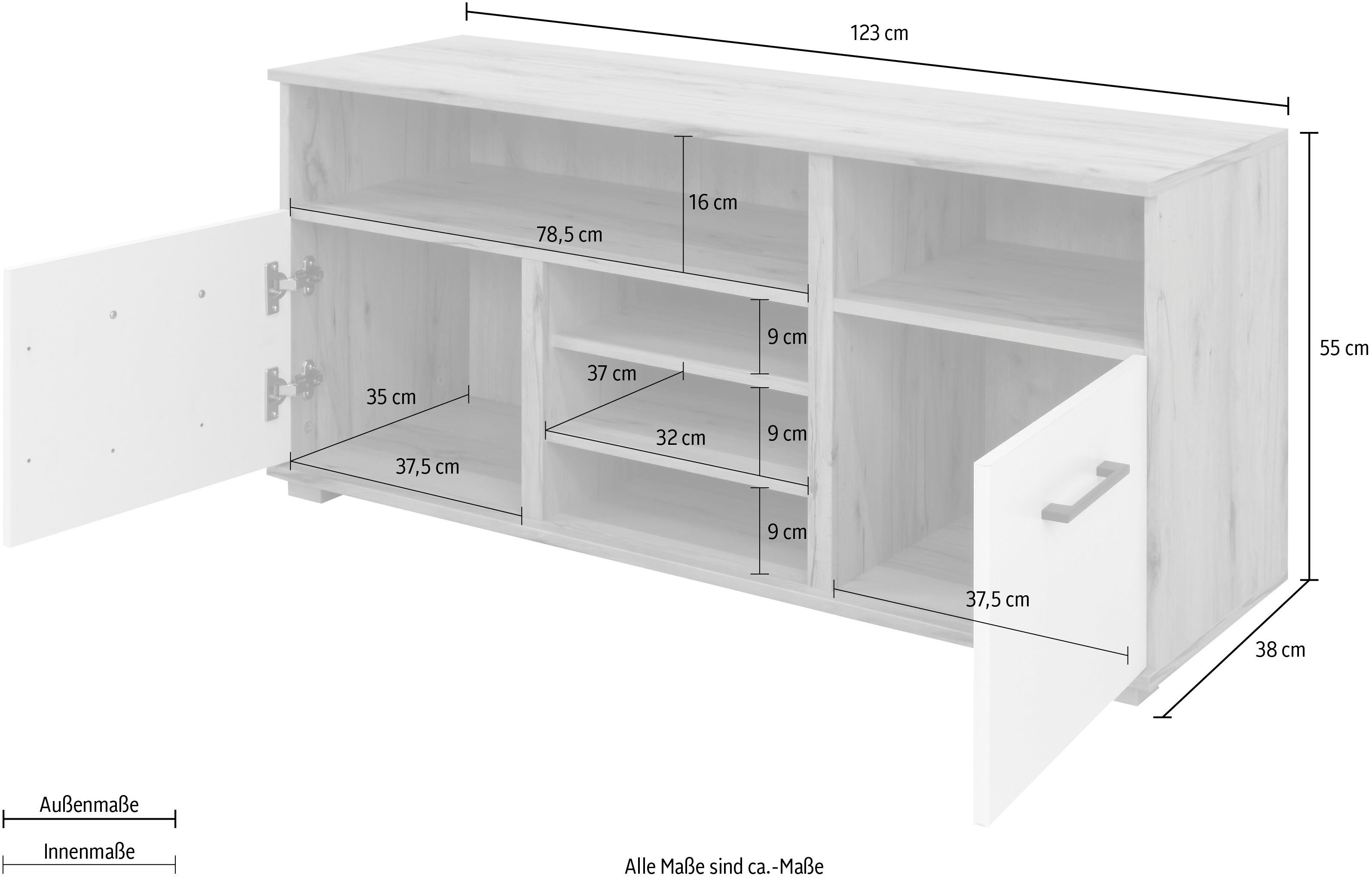 priess Jugendzimmer-Set Lissabon, (6-St), 6-teiliges Set