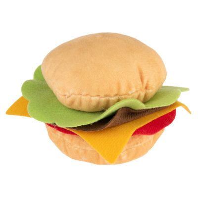Hundespielzeug Squeaky Burger Menü