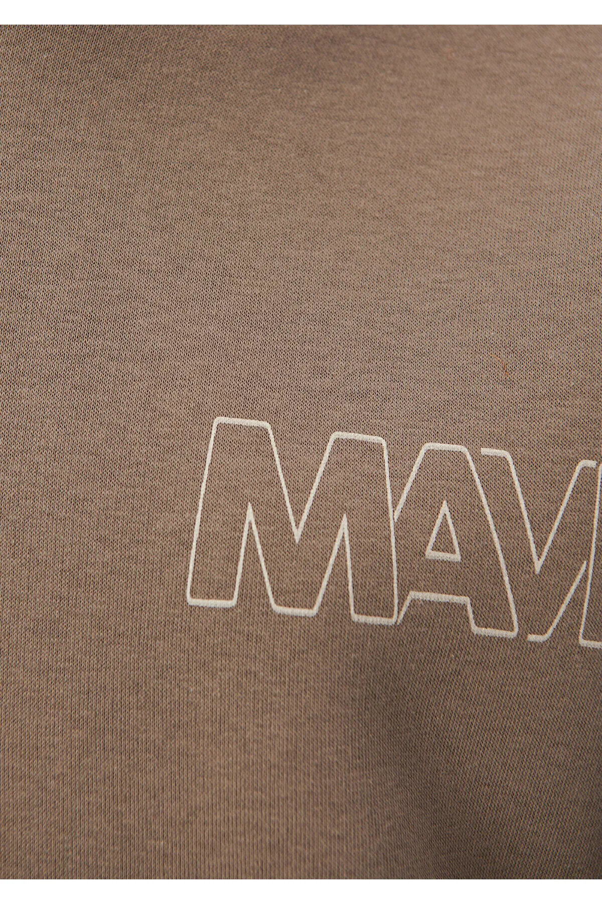 Mavi  Braunes Kapuzen-Sweatshirt mit Logo-Print 1611604-70380