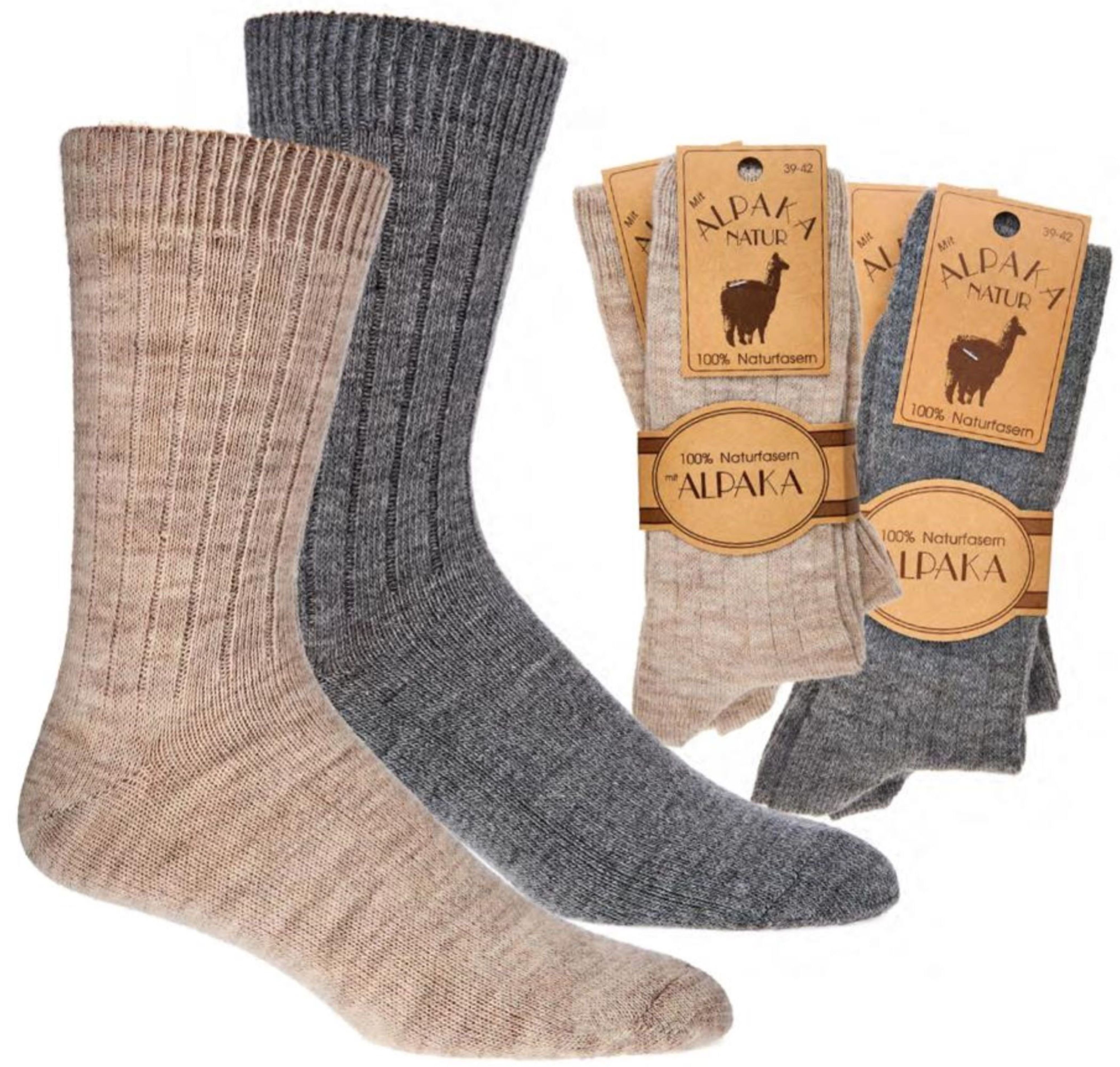 cwonlineshop Thermosocken Alpakasocken 4 Paar (A-6518021) (4-Paar)