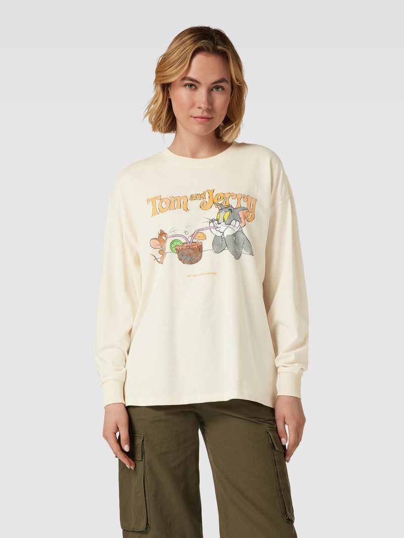 Sweatshirt mit DS©-Print in offwhite