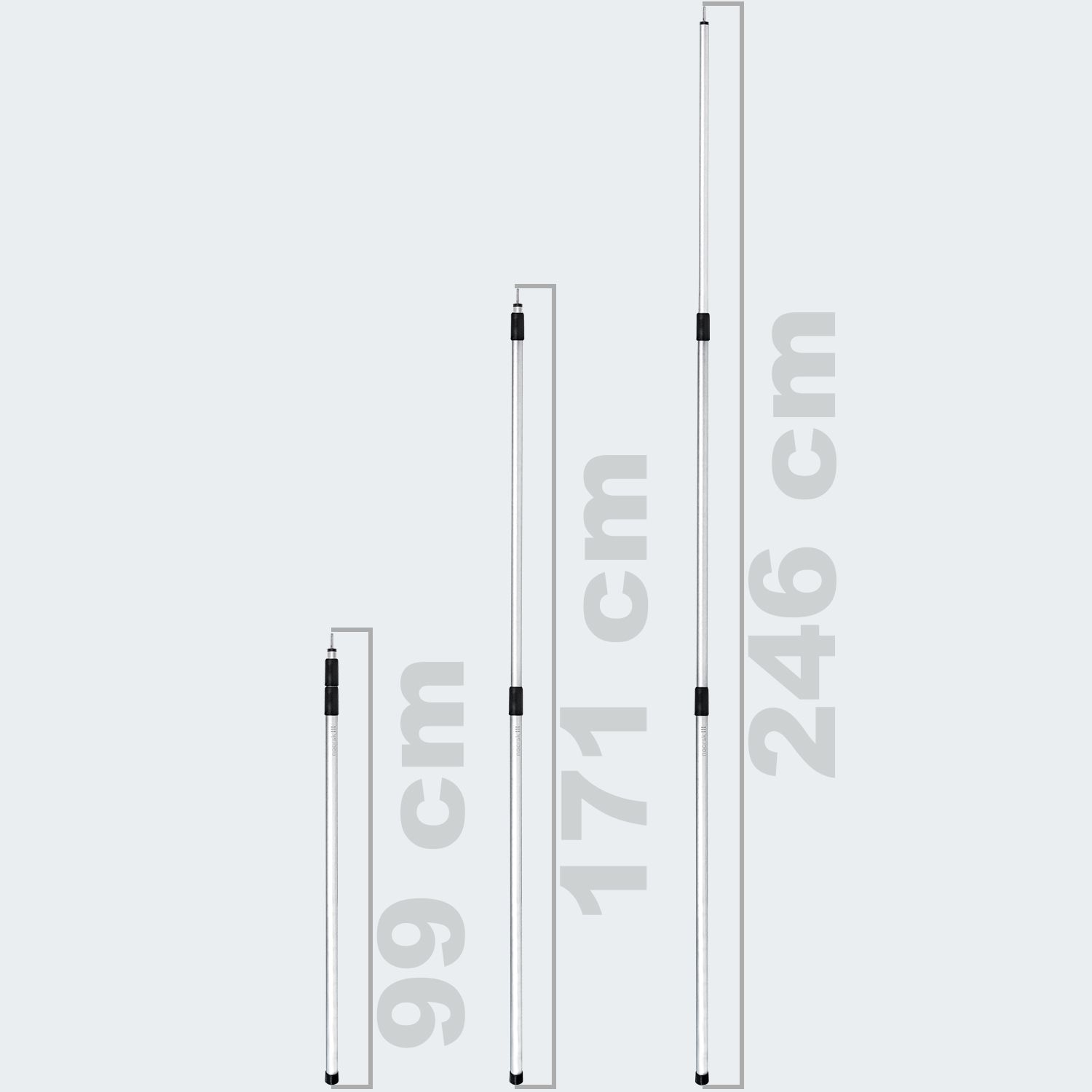 Noorsk Big 2 Aluminium Teleskopstangen
