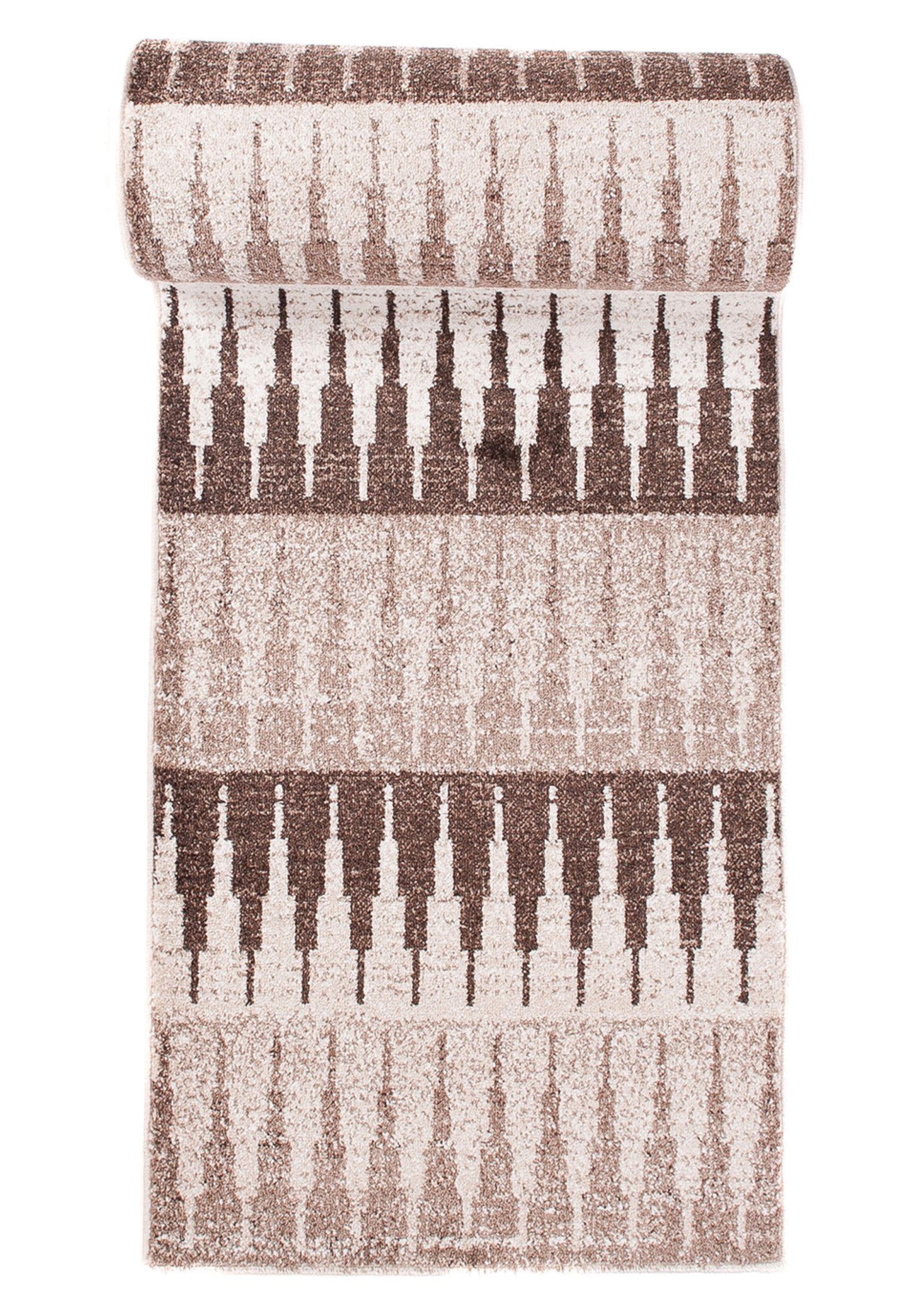 Läufer Läufer Flurläufer Modern für Vorzimmer, Küche - Beige, Mazovia, 70 x 100 cm, Kurzflor, Meterware, Höhe 10 mm, Kurzflor - niedrige Florhöhe