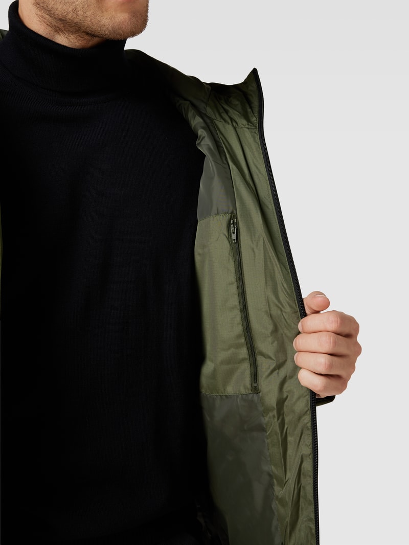 Steppjacke mit Label-Patch Modell 'Zommy' in olivgrün